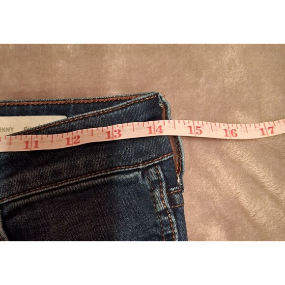 Anthropologie Picro Letterpress Mid-Rise Skinny Denim Jeans US 27 Split Ankle - Picture 7 of 14